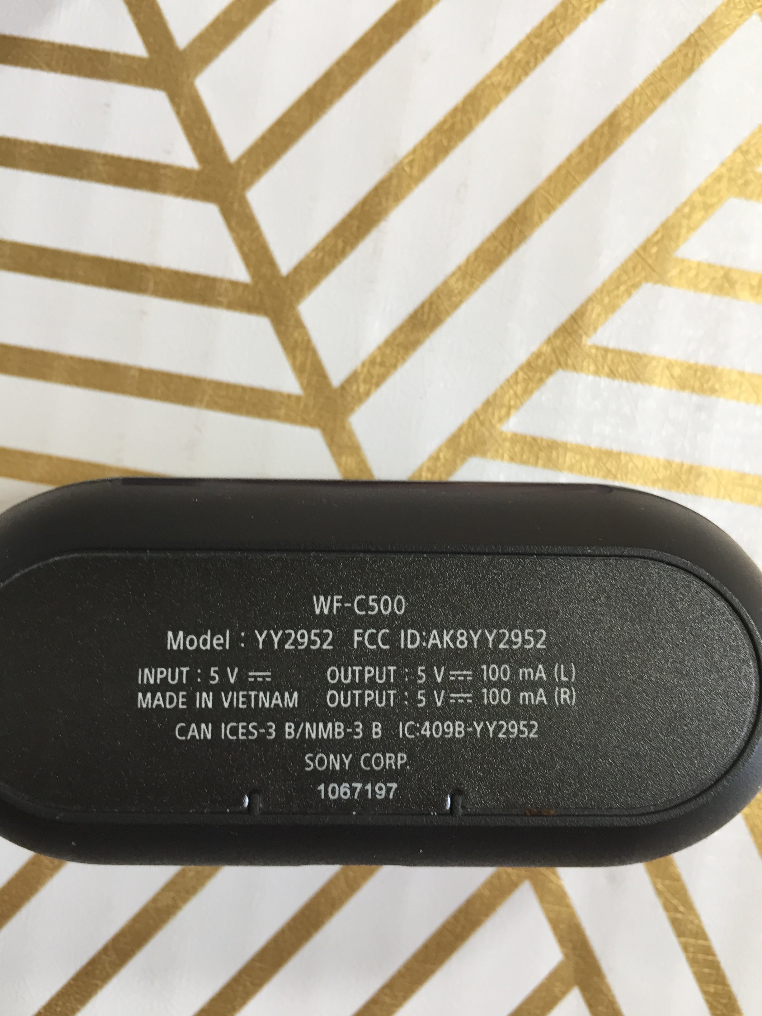 Sony WF-C500 Truly Wireless In-Ear Bluetooth Earbud Headphones Black (7677074079982)